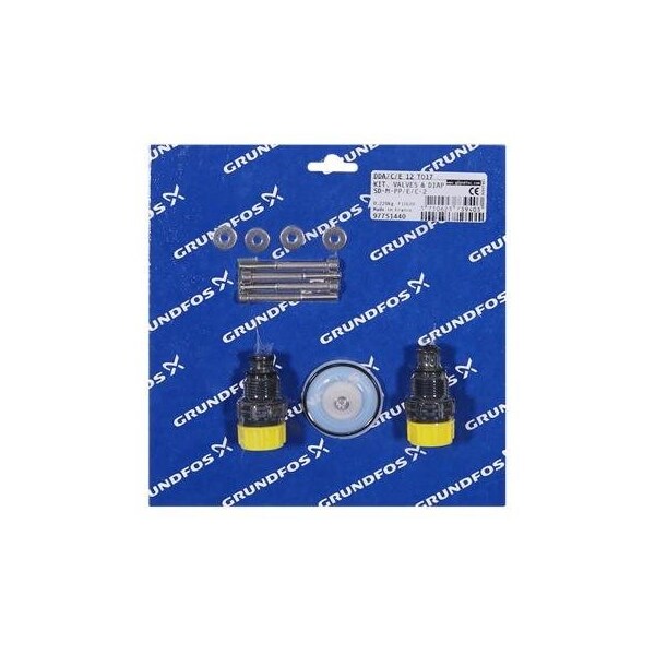 Grundfos Kit, Valve / Diaphragm SDMPP/E/C2 Dosing Pump Kits